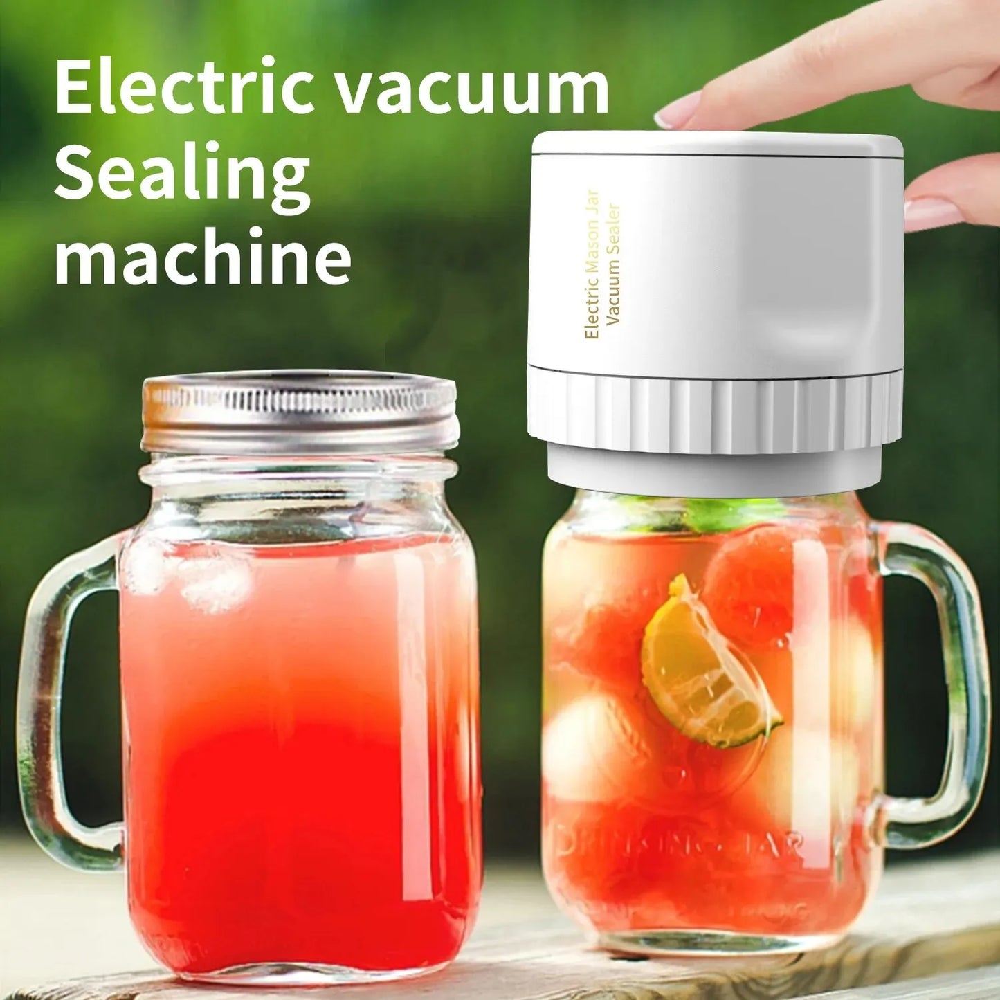 "Preserve Freshness with Ease: Electric Mason Jar Vacuum Sealer for Convenient Food Storage!