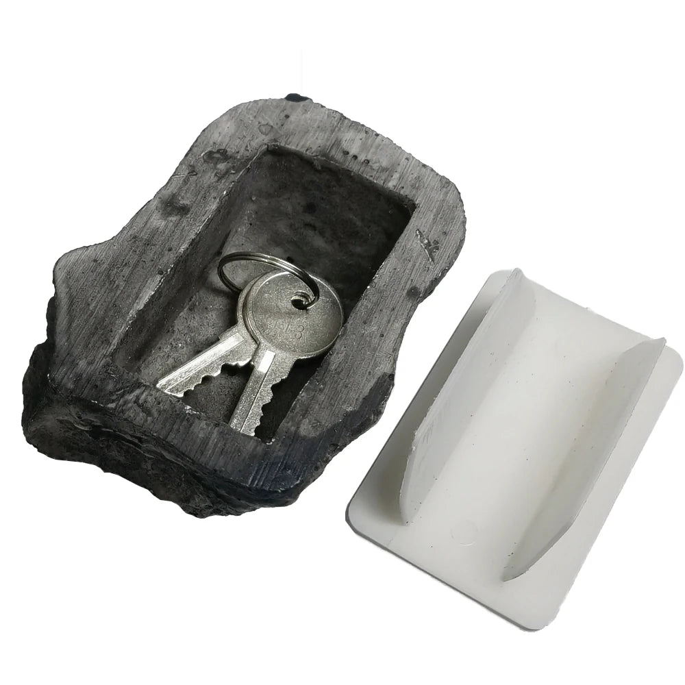 "Keep Your Keys Safe and Secure with Our Garden Stone Hide-a-Spare Key Fake Rock!