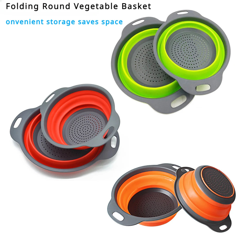 Silicone World Round Folding Containers